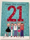 21st birthday card ( Large A4 ) ?.Happy 21st birthday from all of us?