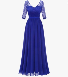 DRESSTELLS Formal Bridesmaid Dresses 3/4 Sleeve Long Evening Party Gowns - Picture 1 of 4