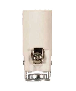 SPECIAL LISTING: 3- 1 1/2" PORCEL SKT, 12 ZINC HEX NUTS, 3 HEX HEAD BR NIPPLE - Picture 1 of 3
