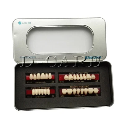 Dentadura dental SHOFU ENDURA dientes postizos resina A2 M30 M32 plástico Foto 1 de 4