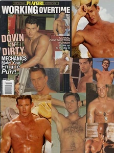 PLAYGIRL WORKING OVERTIME DOWN N DIRTY HAIRY HUNKS MECHANICS HUGE KEN RYKER! - Picture 1 of 1