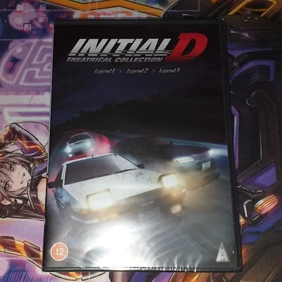 217 Anime DVD Initial D Movie Trilogy Legend 1-3 Standard Edition New/Sealed - Image 1 of 4