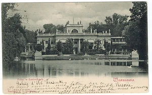 Schloss in Lazienki, Warschau, Polen, 1900er Jahre, von Warschau nach Frankreich - Bild 1 von 2