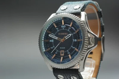 Reloj de cuarzo casi nuevo Diesel DZ-1727 fecha esfera azul 46 mm para hombre... - Imagen 1 de 4