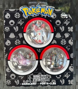 2017 Pokemon TOMY Danglers 3pack SYLVEON UMBREON ESPEON *NEW* japan necklace vtg - Picture 1 of 6