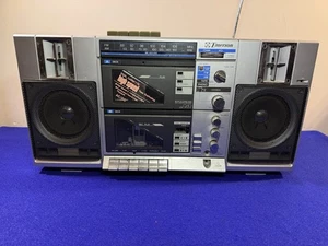 Radio Cassette Reproductor Estéreo Emerson CTR 949 De Colección Boombox *Parcialmente Funcionando* - Imagen 1 de 13