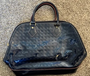 Arcadia Blue Patent Leather Handbag - Picture 1 of 5