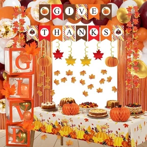 145 PCS Thanksgiving Decorations - Thanksgiving Party Supplies Indoor with 'G... - Bild 1 von 7