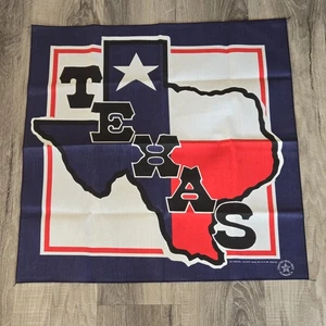 Texas State Bandannas Menge 2 Lone Star rot weiß blau 21” x 21” USA NEU - Bild 1 von 5