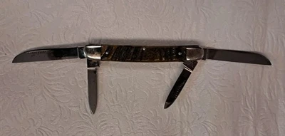 NAVAJA BULLDOG 4 HOJAS CIERVO CONGRESO CUCHILLO 3 5/8" Foto 1 de 4