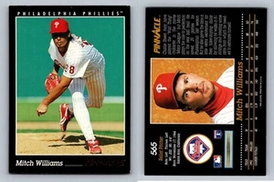 Mitch Williams Pitcher Philadelphia Phillies Pinnacle 1993 Card 565 SportsItem - Picture 1 of 12