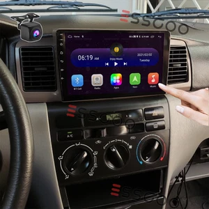 Apple CarPlay Android14 for Toyota Corolla 2003-2008 Car Stereo GPS Radio+Camera - Picture 1 of 15