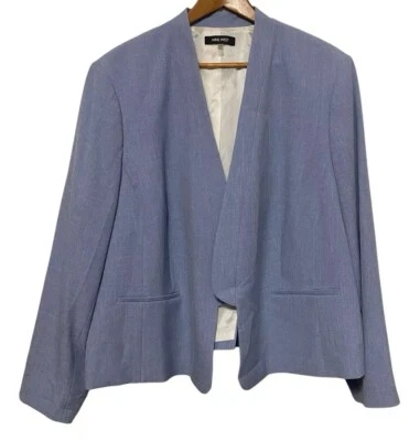 Nine West Flange Kiss Front Jacket Blazer Women’s Size 24W Breeze Career Wear - Image 1 of 4