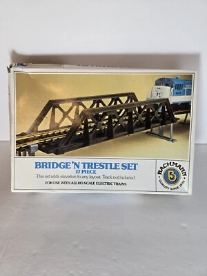 Bachmann #46-1225 HO Bridge N Trestle Electric Train Rail Cars FREE SHIPPING  - Image 1 of 4