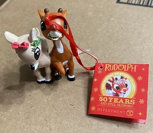 Neu mit Etikett Department 56 Rudolph & Clarice Rentier 50 Jahre Weihnachtsschmuck - Bild 1 von 8