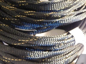 3/8" EXPANDABLE SLEEVING - CARBON COLOR -   YOU P[ICK TJHE LENGTH - Picture 1 of 2
