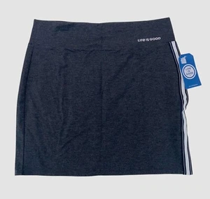 Life is Good Supreme Skirt Size XXL Gray Pull On Wide Elastic Comfort Waist NWT - Picture 1 of 6