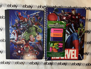 MARVEL Superhero Spiderman Composition & Spiral Notebooks (2 of Each) Lot BONUS!