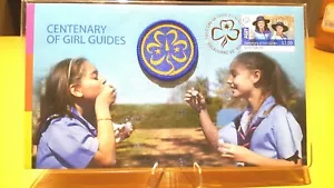 2010 Centenary of Girl Guides Prestige FDC with Cloth Badge 03941/10000. - Picture 1 of 6