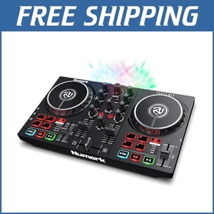 Party Mix II DJ Controller for Beginners with Built-in Lights & USB Connectivity - Picture 1 of 9