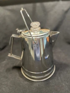 GSI Outdoors Percolator Coffee Pot Glacier Stainless Steel Ultra-Rugged - Picture 1 of 6