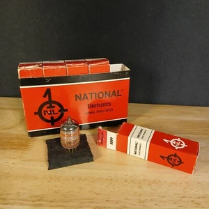 5 NOS NIB National 6688 / E180F Gold Pin Premium Tubes Double D Square Getters - Picture 1 of 8