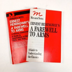 Monarch Notes ~ Ernest Hemingway’s ~ A Farewell to Arms 1964 Paperback Book - Picture 1 of 5