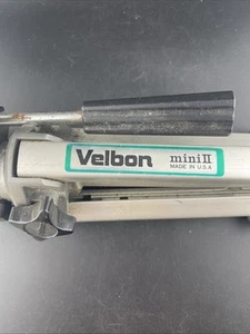 Velbon Camera Tripod Mini II 2 Adjustable Heavy Duty Pan Tilt 3 Way Extend - Picture 1 of 6