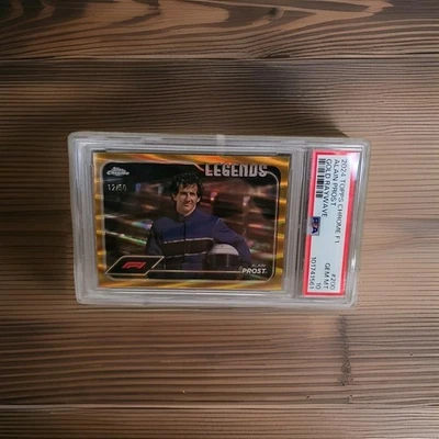 2024 Topps Chrome Formula 1 F1 Legends Alain Prost #200 Gold Raywave /50 - Image 1 of 2
