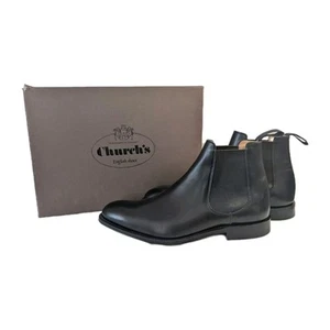 Church's Houston Black Leather Chelsea Boots - Size 8 (UK) G / 9 (US) Beatles - Picture 1 of 7