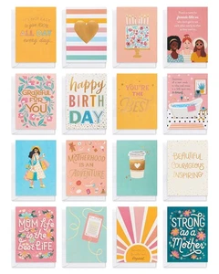 DELUXE CARDS WITH ENVELOPES MOM FRIEND 32COUNT - Picture 1 of 8