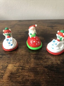 Vintage Santa and bear bumping cars Lot Of 3 - Picture 1 of 4