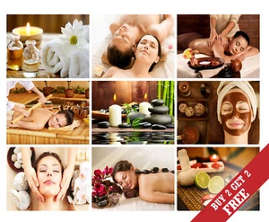 A3 Größe SPA MASSAGE GESUNDHEIT SCHÖNHEIT GESICHTSBEHANDLUNG THAI SALON POSTER Kunstdruck *B2G1 GRATIS - Bild 1 von 22