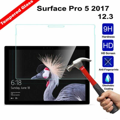 2Pcs for Microsoft Surface Pro 5 Go Pro 6  Pro 7 Tempered Glass Screen Protector - Image 1 of 4