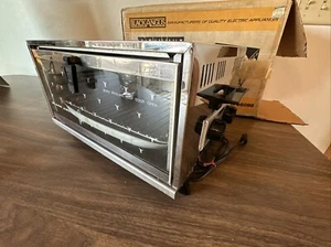 Black Angus Petite Oven Broiler Warmer Vintage Chrome Model 330820 Box - Picture 1 of 12