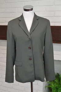Yansi Fugel Green Blazer Size 4 Small Single Breasted Collar Excellent Condition - Picture 1 of 11