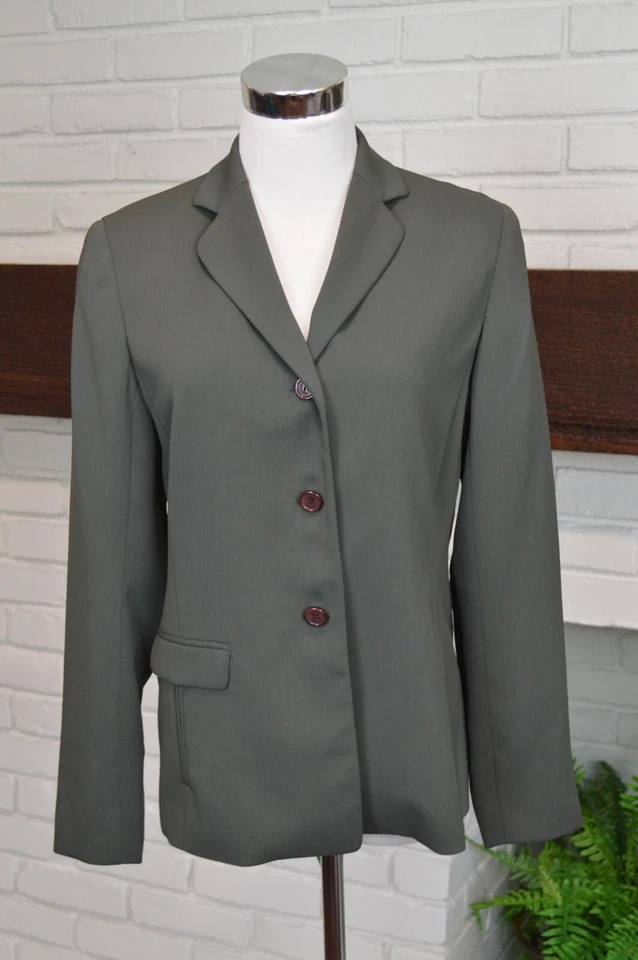 Blazer Yansi Fugel Verde Talla 4 Pequeño Cuello Único Excelente Estado Foto 1 de 4