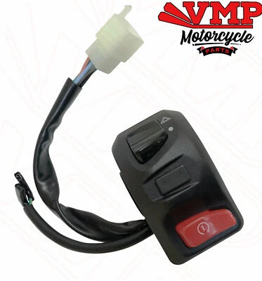 Scomadi TL125 Manillar derecho Interruptor Engranaje Arranque Botón de Riesgo - Imagen 1 de 4