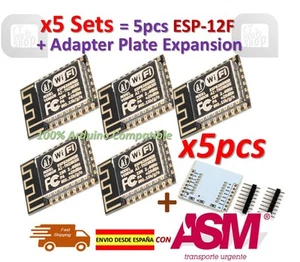 5pcs ESP12F ESP8266 Enhanced version Serial ESP-12F WIFI Module + Plate - Imagen 1 de 5