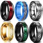 Gold Color Round Shaped Rings Men Fashion Jewelry Accessories Wedding Bands Ring