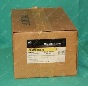 GE Magnetic Starter CR306E004LRE Starter Contactor size 3 480v coil CR306E004 - Picture 1 of 3