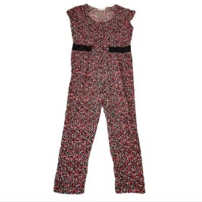 NWT French Connection Women's Size 14 Floral Jumpsuit Pockets.Stretch Waist - Image 1 of 4