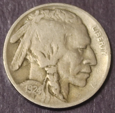 1924 D Buffalo Nickel Choice Fine....................Lot 190 Cover