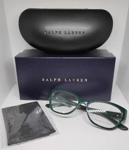 Monturas y estuche para gafas Ralph Lauren para mujer NUEVO modelo RL 6151 5614 verde liso - Imagen 1 de 10
