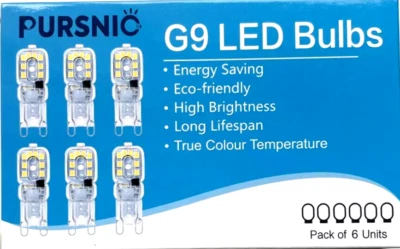 6 X G9 LED BULB 5W COOL WHITE CAPSULE LAMP REPLACE 30W HALOGEN LIGHT BULBS 230V - Image 1 of 2