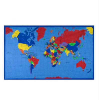 Mapa del Mundo Tela Tradiciones Panel 33 X 56 Globo Algodón Material, Acolchado Algodón Foto 1 de 4
