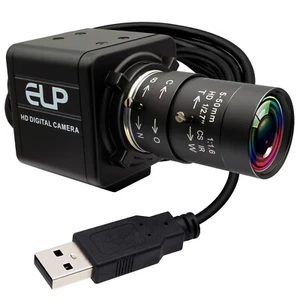 ELP 5MP Global Shutter 10X Zoom USB Industrial Camera 1944P 50fps/1080P 60fps - Picture 1 of 6