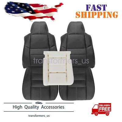 Cubierta de asiento lateral delantera negra y espuma para conductor para Ford F250 F350 Super Duty 08-10 Foto 1 de 4