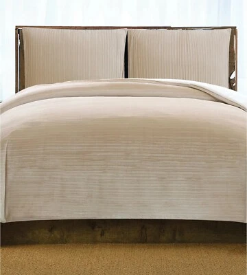 Conjunto de Edredom Christian Siriano Crinkle Luster Veludo, King, Champanhe - Imagem 1 de 3