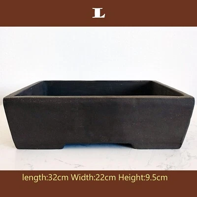 purple sand Bonsai pot handmade Bonsai pot purple clay bonsai basin 紫砂 素面盆景盆 - Image 1 of 4
